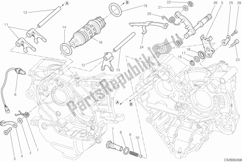 Wszystkie części do Kontrola Zmiany Biegów Ducati Diavel FL 1200 2016